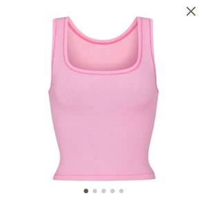 skims bubble gum cotton rib tank